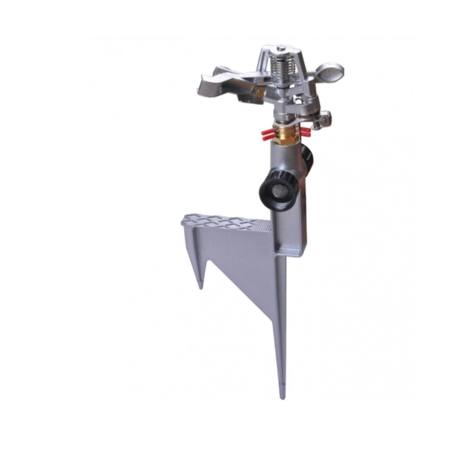 Heavy Duty Metal Impulse Sprinkler with Step-on Spike 