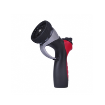 8-Pattern Heavy-Duty Aluminium Hose Nozzle with Rear Trigger and Continuous Flow Lock