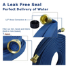 H2O WORKS 25 ft Flat Soaker Hose with Brass Fittings