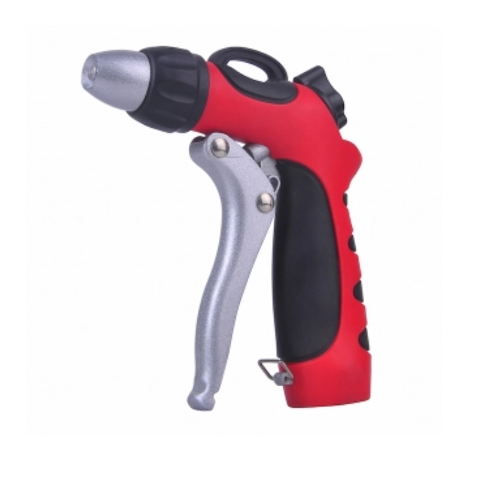Heavy-Duty Die-Cast Metal Hose Nozzle with Front Trigger And Adjustable Flow Control