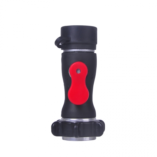 Large Metal Hose Shut-Off — Heavy-Duty In-Line Water Flow Control Valve