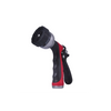 Heavy-Duty Metal 8-Pattern Garden Hose Nozzle with Ergonomic Rear Trigger Lock