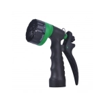 6-Pattern Plastic Hose Nozzle with Rear Trigger Lock