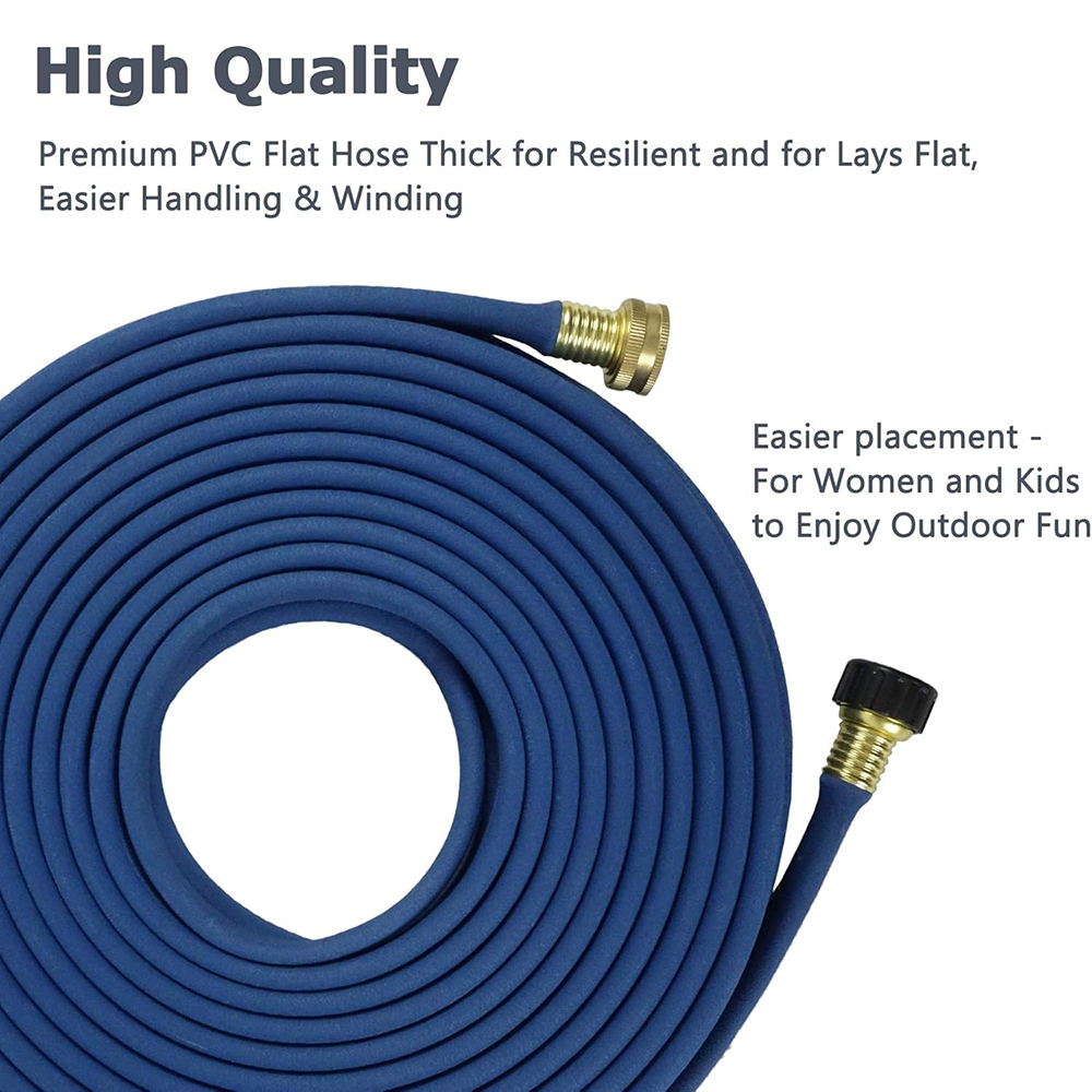 50FT Even-Flow Soaker Hose for Large Gardens and Full Coverage