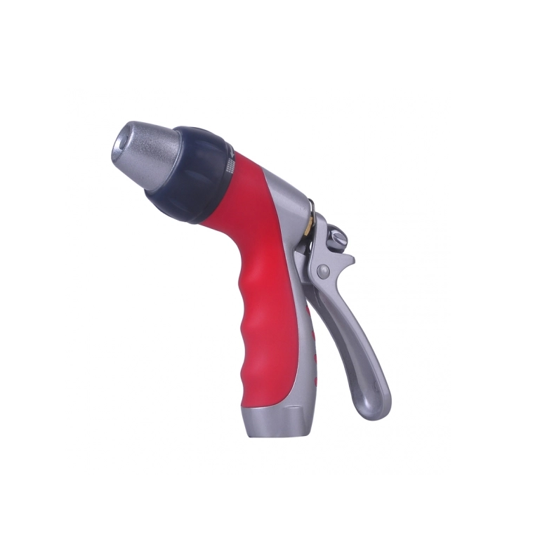 Heavy-Duty Zinc Alloy 3-Way Adjustable Hose Nozzle with Rear Trigger