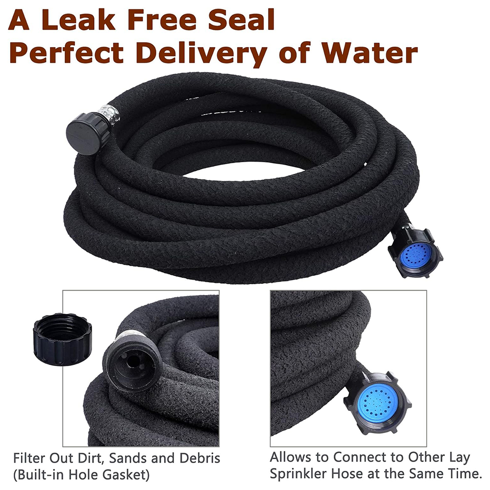 25FT Compact Buriable Soaker Hose for Small Beds