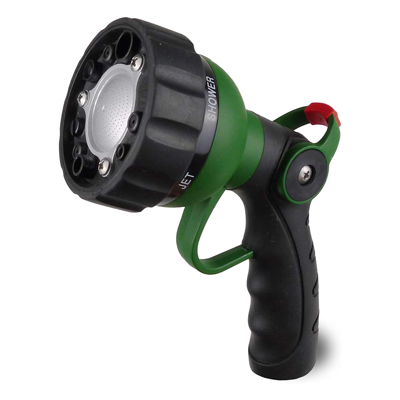 High-Pressure Garden Hose Nozzle with Thumb Flow Control