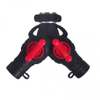 Heavy-Duty 2-Way Hose Connector — Dual-Outlet Garden Hose Splitter