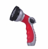 6-Pattern Heavy-Duty Metal Hose Nozzle with Thumb ON/OFF Control