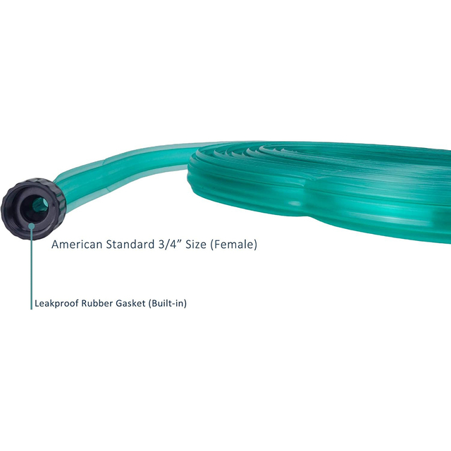 25FT Soaker Hose and Sprinkler for Small Gardens and Flower Beds