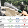 Heavy-Duty Metal Garden Hose Nozzle with 6 Spray Patterns