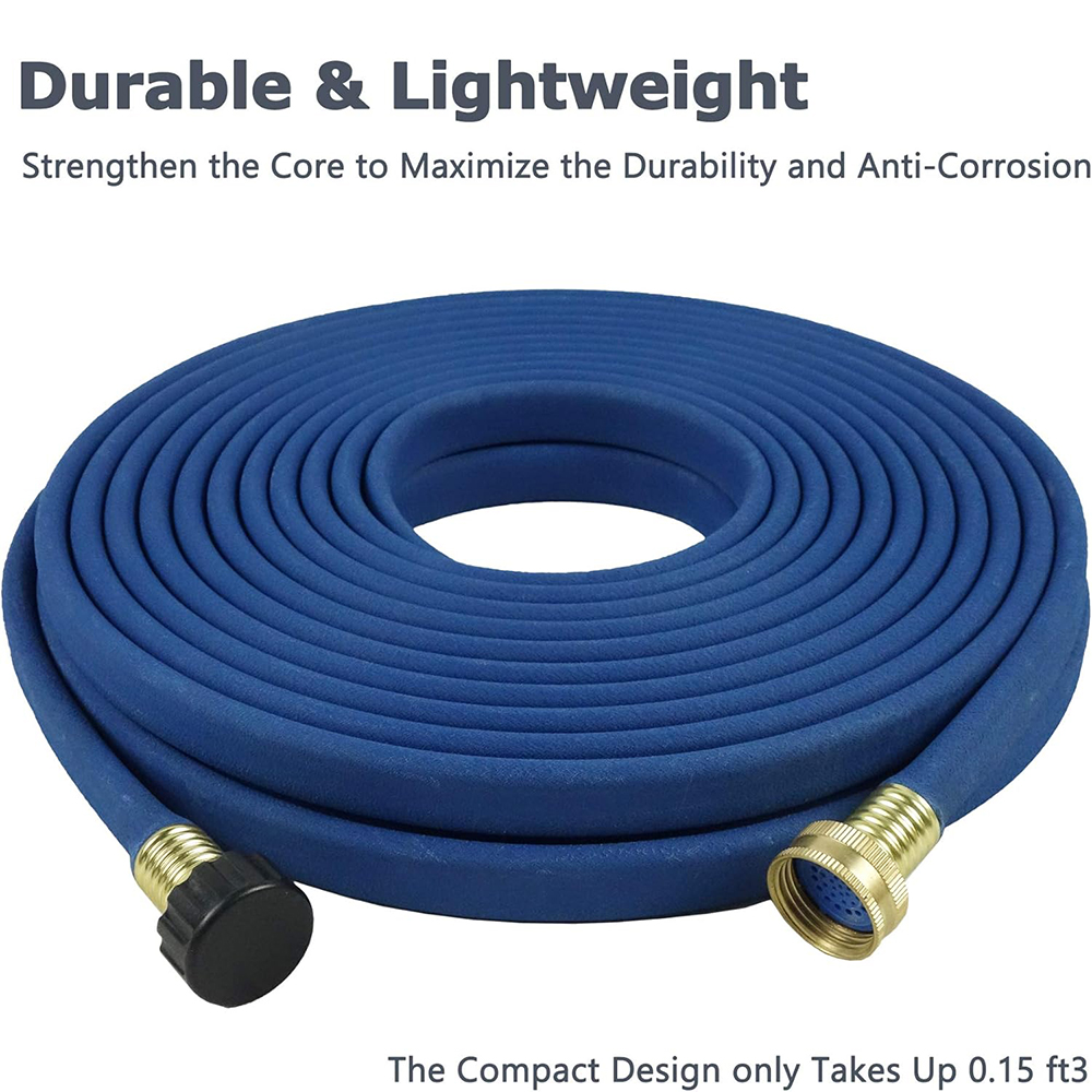 50FT Space-Saving Soaker Hose with Flat-Lay Easy Storage Design