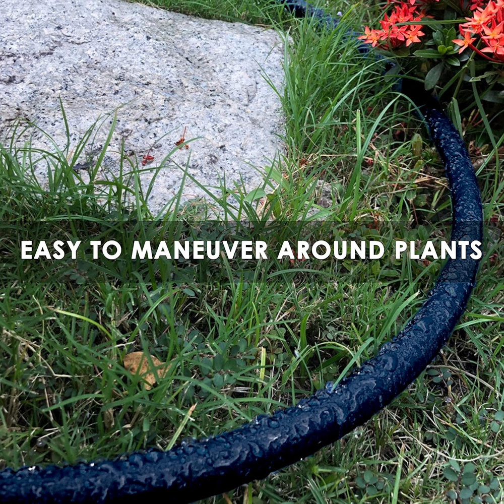 25FT Compact Buriable Soaker Hose for Small Beds
