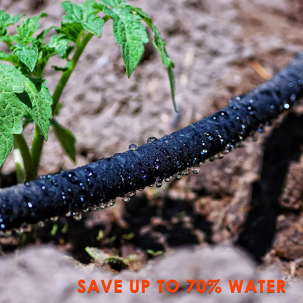 50FT Flexible Buriable Soaker Hose for Landscapes