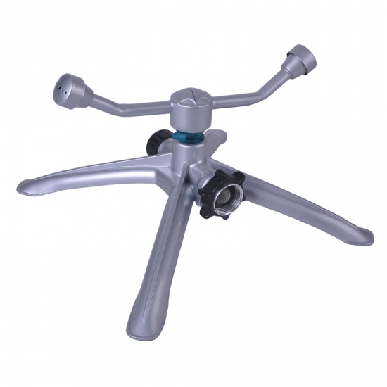 Heavy Duty Metal 2-Arm Sprinkler With Durable Metal Base