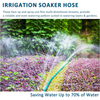 50FT Soaker Hose and Sprinkler for Large Lawns and Vegetable Gardens