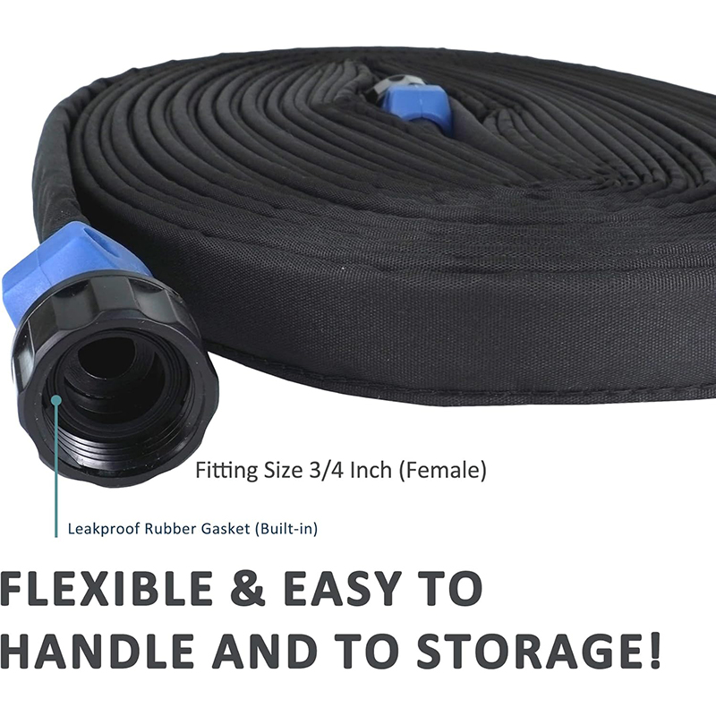 75 FT Long Soaker Hose for Large Gardens with Durable Fabric