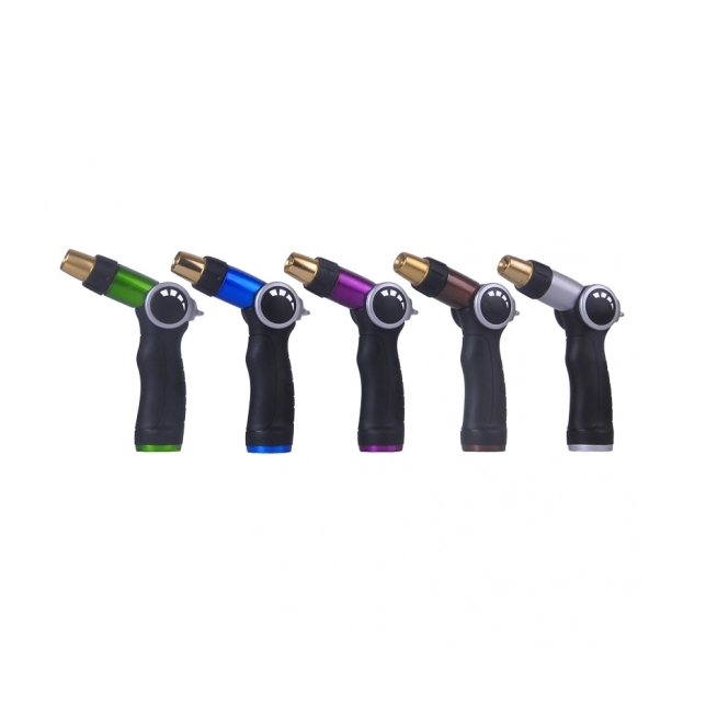 3-Way Metal Garden Hose Nozzle with Thumb ON/OFF Control