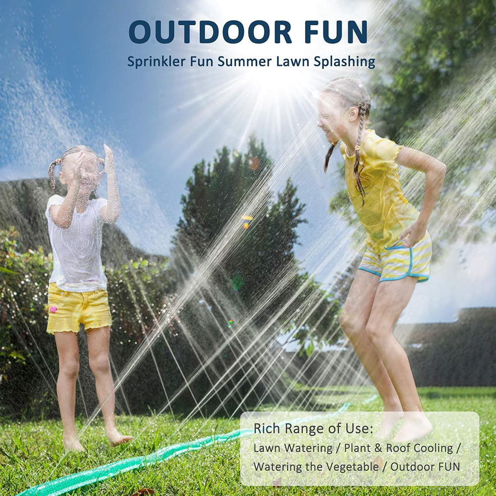 50FT Soaker Hose and Sprinkler for Large Lawns and Vegetable Gardens